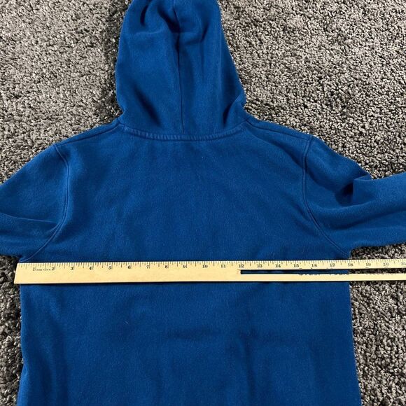 Under Armour Hoodie Cold Gear Youth Large Blue Pullover Long Sleeve Sweatshirt - Picture 10 of 14
